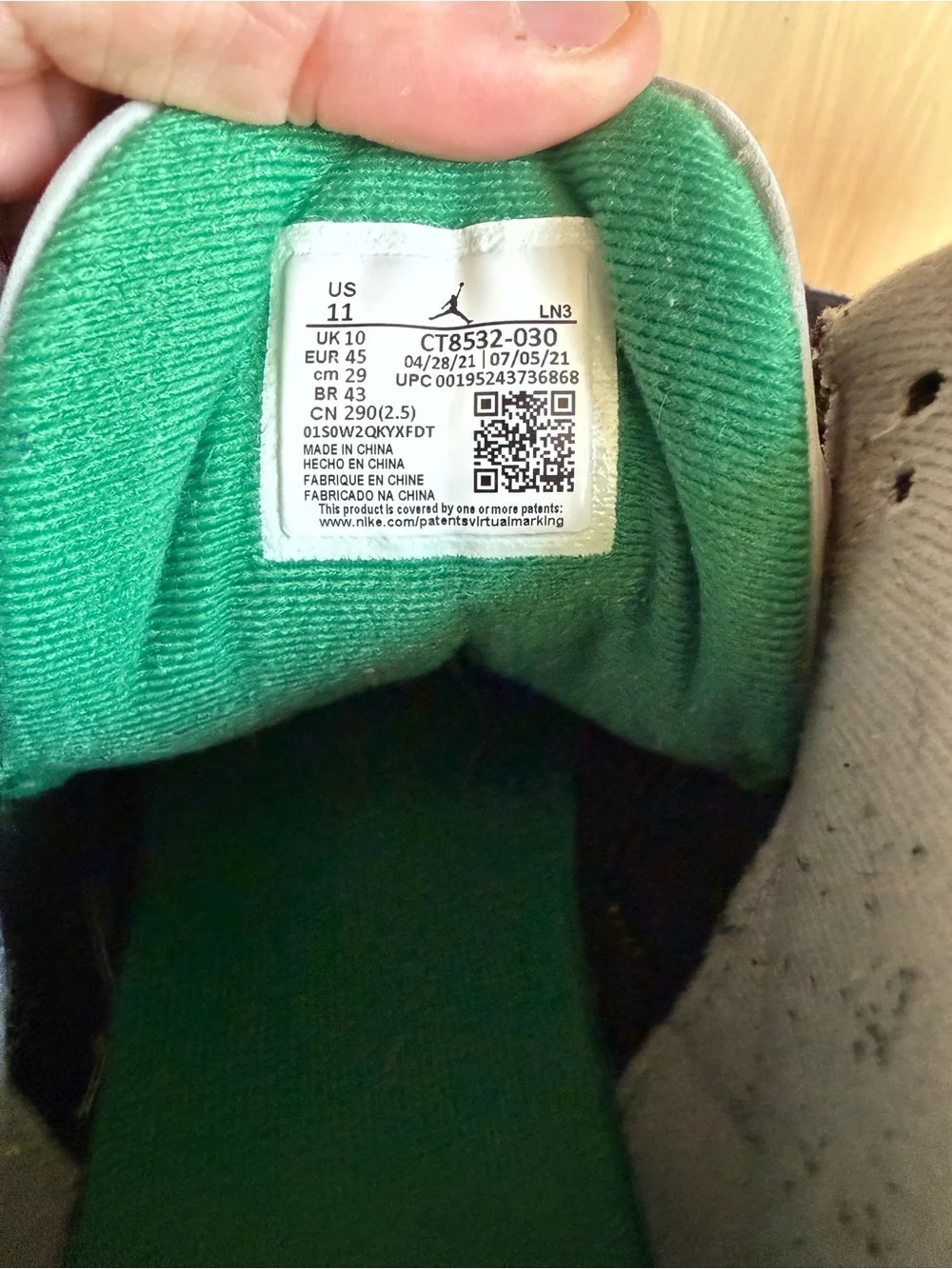 Jordan retro sneakers